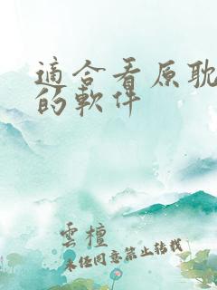 适合看原耽小说的软件