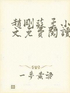 赵刚苏柔小说全文免费阅读