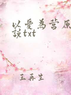 以爱为营原著小说txt