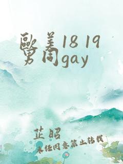 欧美18 19男同gay