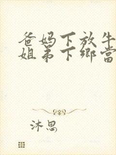 爸妈下放牛棚,姐弟下乡当知青的小说