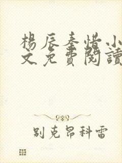 杨辰秦惜小说全文免费阅读最新章节