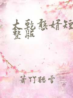 大乾憨婿短剧完整版