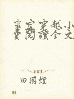 宁宸穿越小说免费阅读全文