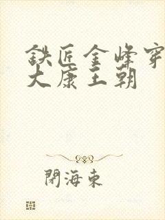 铁匠金峰穿越到大康王朝