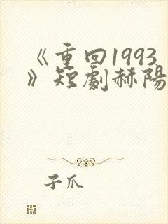 《重回1993》短剧赫阳免费观看