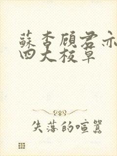 苏杳顾君亦国防四大校草