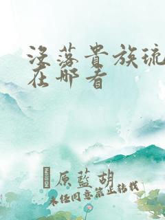 没落贵族琉璃川在哪看