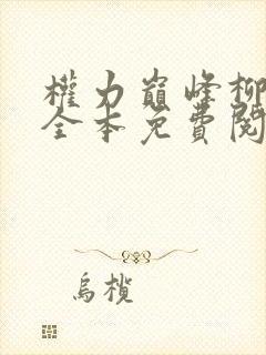 权力巅峰柳擎宇全本免费阅读全文