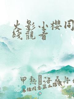 火影小樱同人在线观看