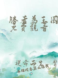 胜者为王国语版免费观看