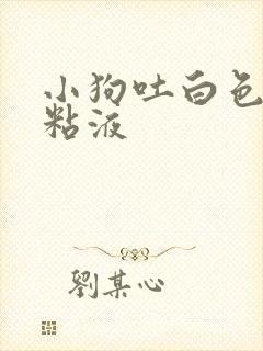 小狗吐白色泡沫粘液