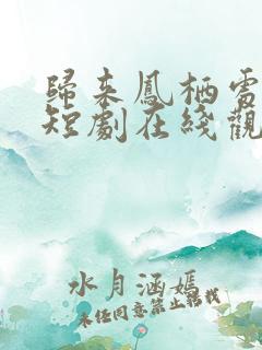 归来凤栖处短剧短剧在线观看全集