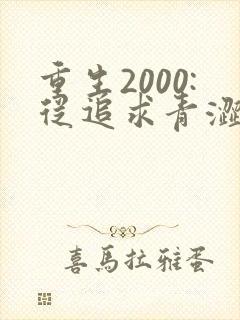 重生2000:从追求青涩校花同桌开始全集版