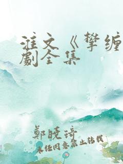 淮文《攀缠》短剧全集