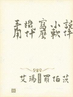 手机写小说应该用什么软件