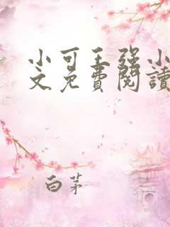 小可王强小说全文免费阅读
