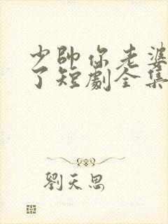 少帅你老婆又跑了短剧全集免费