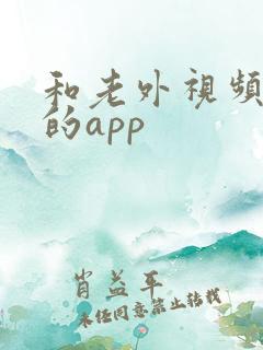 和老外视频聊天的app