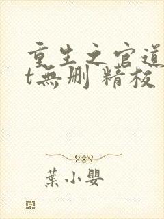 重生之官道txt无删 精校