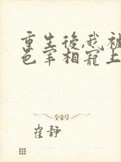 重生后,我被绝色宰相宠上天