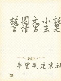 校园文小说推荐言情男主是校霸