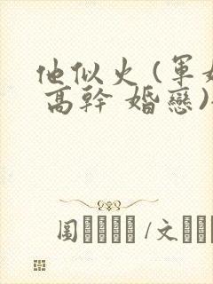 他似火 (军婚 高干 婚恋)全文免费笔趣阁