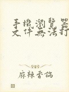 手机浏览器下载文件无法打开