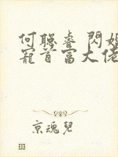 何聪睿 闪婚成宠首富大佬爱上我