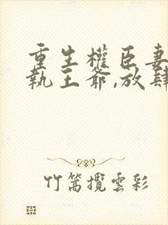 重生权臣妻:偏执王爷,放肆宠