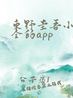 东野圭吾小说最全的app