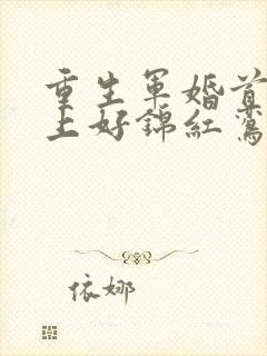 重生军婚首长早上好锦红鸾