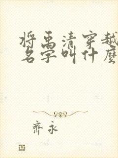 将禹清穿越小说名字叫什么