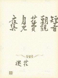 夜月花朝短剧全集免费观看电视剧