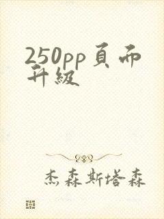 250pp页面升级