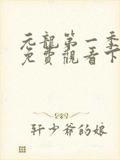 元龙第一季全集免费观看下载