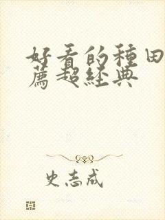 好看的种田文推荐超经典