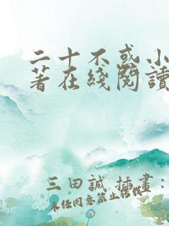 二十不惑小说原著在线阅读