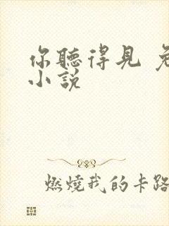 你听得见 免费小说