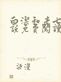 白洁和老七的小说免费阅读