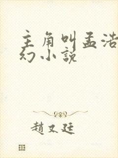 主角叫孟浩的玄幻小说