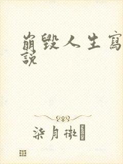 崩毁人生写的小说