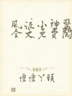 风流小神医小说全文免费阅读下载