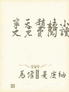 宁天赵姨小说全文免费阅读