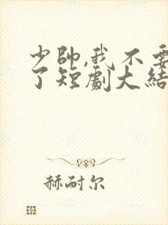 少帅,我不要你了短剧大结局