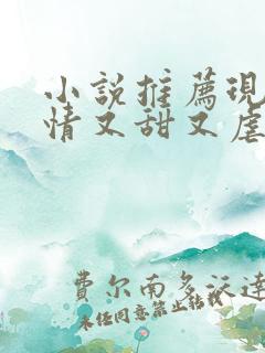 小说推荐现代言情又甜又虐