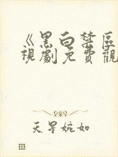 《黑白禁区》电视剧免费观看高清