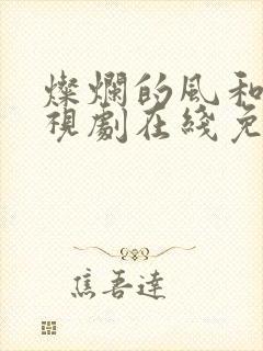 灿烂的风和海电视剧在线免费观看