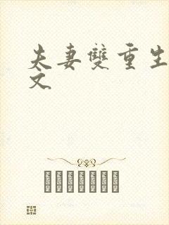 夫妻双重生年代文