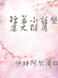 短篇小说双男主虐文推荐